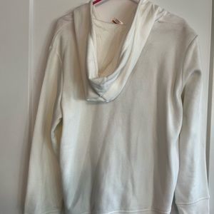 Tommy Hilfiger white zip up hoodie